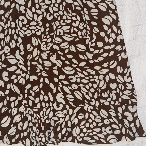 BROWN PRINT DRESS - Picture 3 of 4